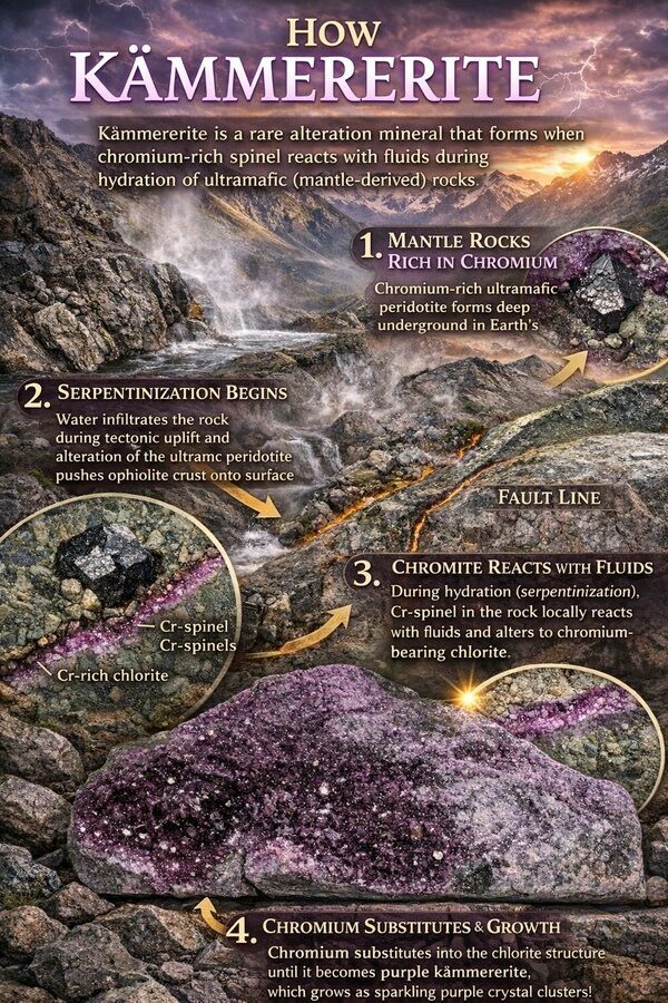 Infographic: How Kämmererite Forms
